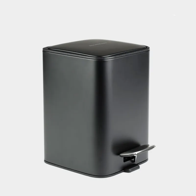 Емкость для мусора, 3 л, с педалью, Total black