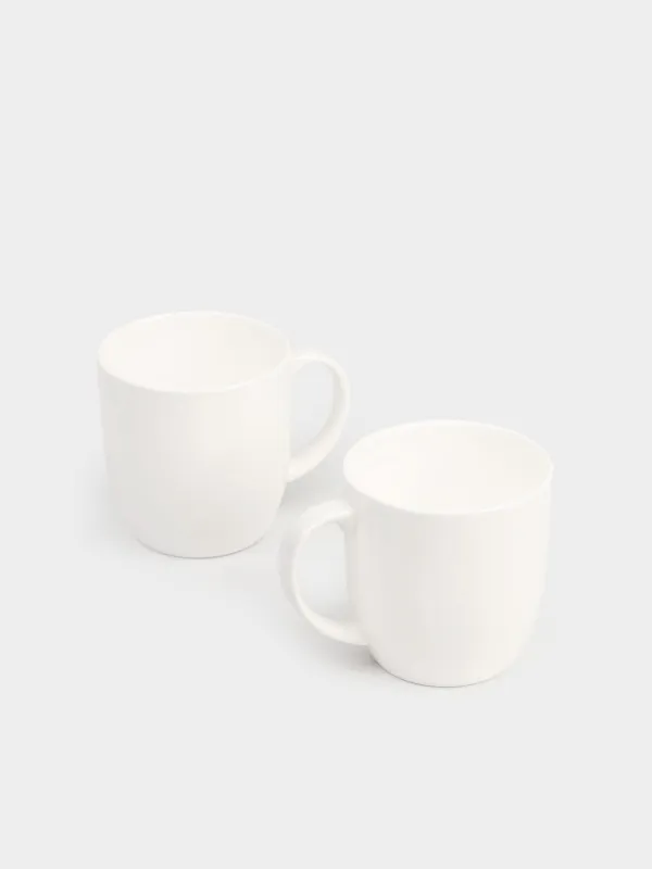 Саптыаяқ, 370 мл, 2 дана, F фарфоры, ақ, Ideal white, image-2