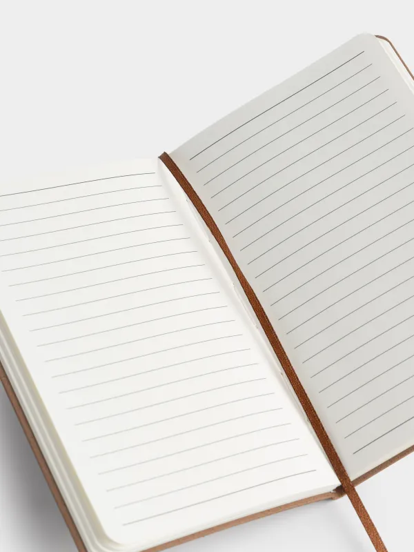 Жазбаларға арналған дәптер, 9х14 см, 80 парақ, полиуретан, қоңыр, Travel journal, Stationery travel, image-4