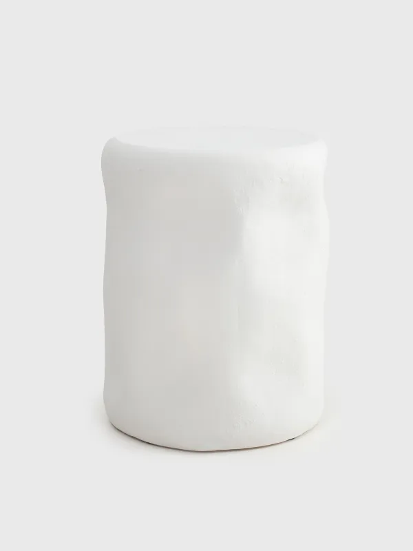 Кофе үстелі, 38х48 см, магний, дөңгелек, ақ, Antic, image-0