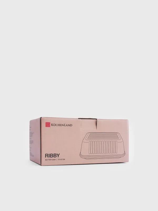 Сары май ыдысы, 17 см, Шыны Р, тікбұрышты, Ribby, image-5