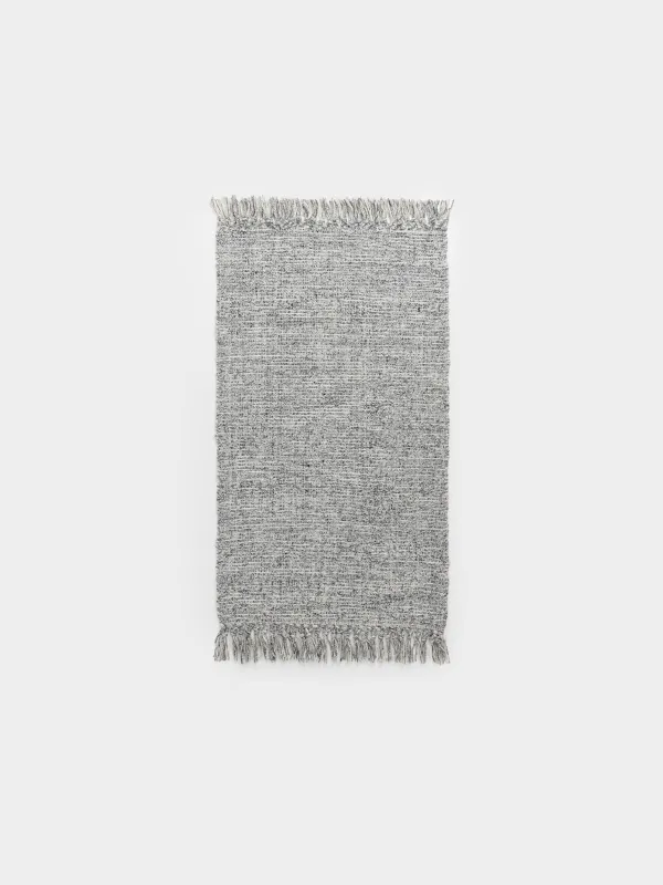 Кілемше, 70х120 см, шашағы бар, полиэстер, сұр, Jumbo, image-0