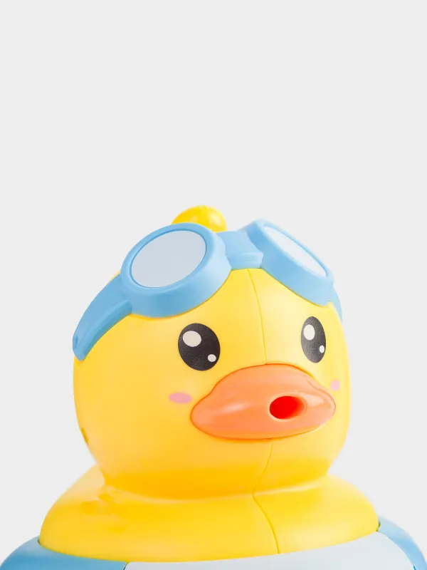 Пистолет водяной, 19 см, пластик, желтый, Утенок в круге, Duck yellow, image-2