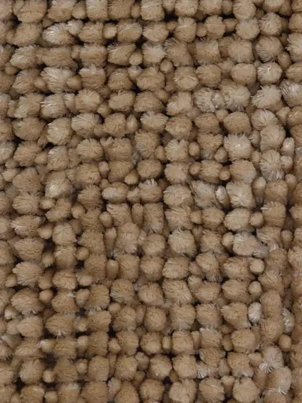 Кілемше, 50х80 см, сырғанауға қарсы, полиэфир, бежевый, Fluff, image-1