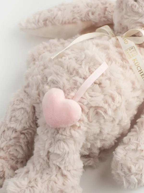 Игрушка, 33 см, мягкая, полиэстер, молочная, Кролик с сердцем, Rabbit, image-4