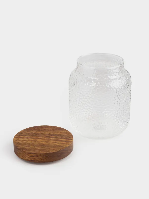 Банка для сыпучих продуктов, 500 мл, Ripply wood, image-3