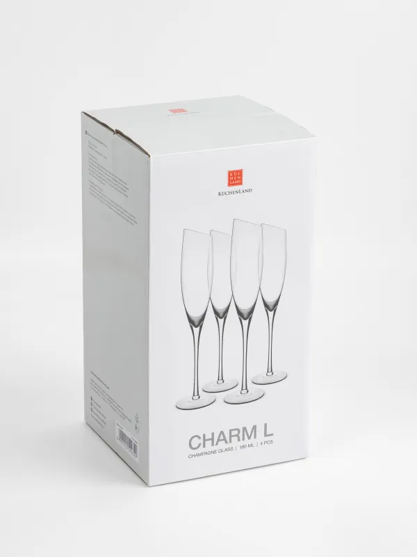 Шампан бокалы, 180 мл, 4 дана, Charm L, image-5