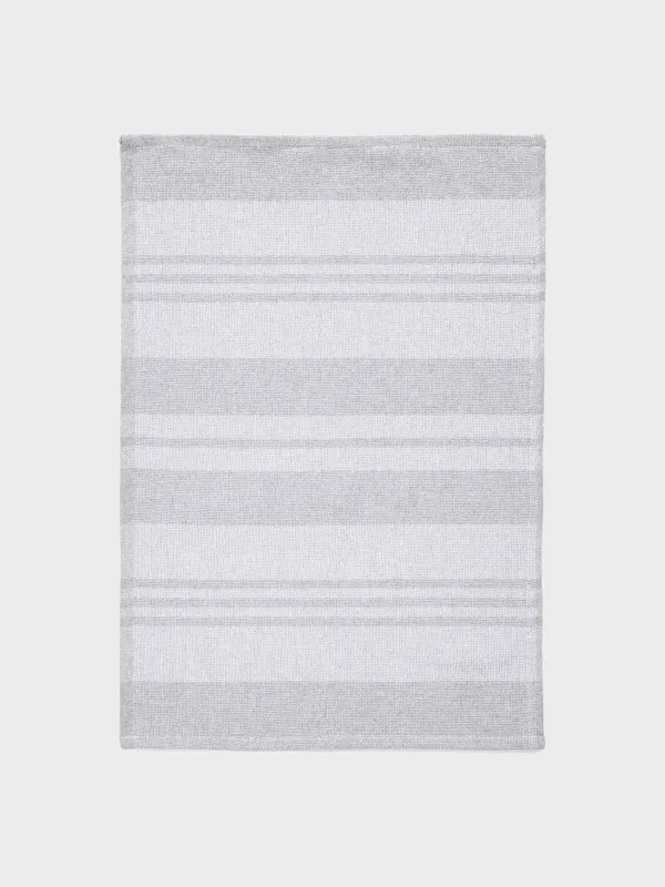 Асүйлік сүлгі, 40х60 см, мақта, ақшыл сұр, Жолақтар, Stripe kitchen, image-0