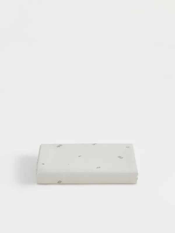 Дастархан, 160х160 см, жаккард, полиэстер, сүт түстес, Жасыл гүлдер, Green flowers, image-7