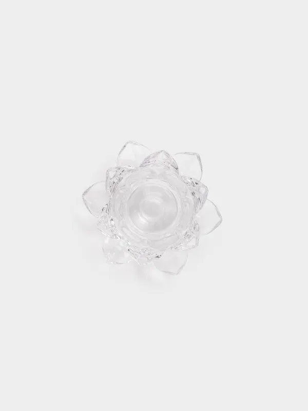 Шам ұстағыш, 12 см, шайға/жұқа шамға арналған, шыны, Лотос, Lotus, image-2