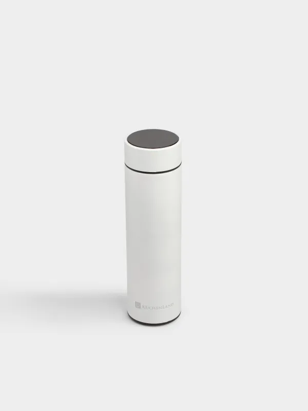 Термос, 500 мл, термометр, болат / пластик, ақ, Celsius, image-1