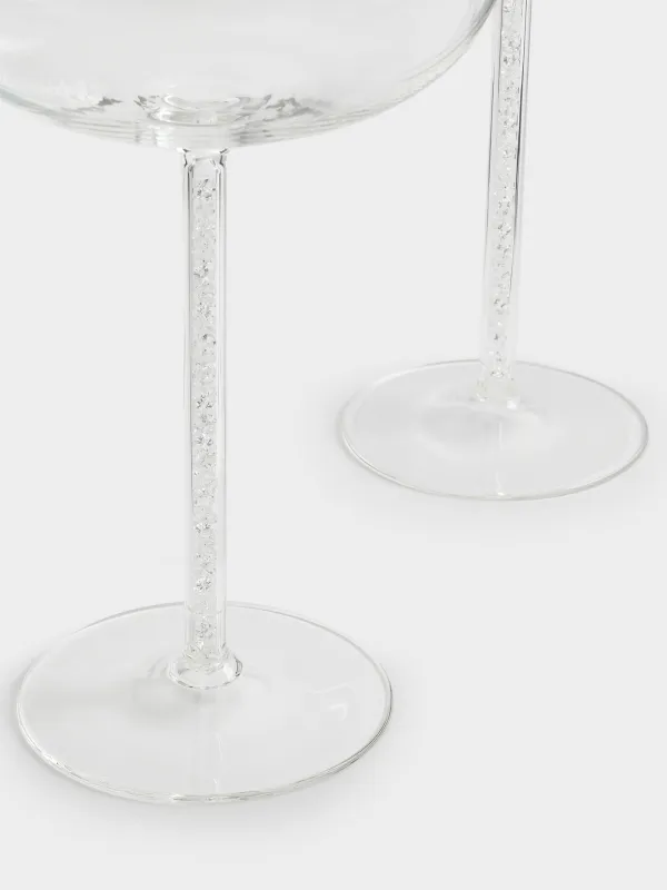 Шампанға арналған стақан, 300 мл, 2 дана, шыны / ринстондар, Crystal decor, image-2