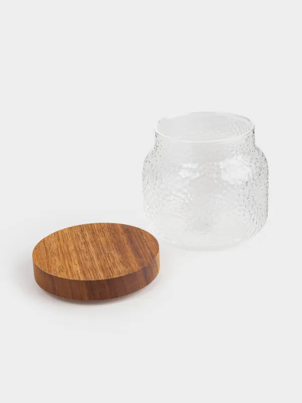 Банка для сыпучих продуктов, 300 мл, Ripply wood, image-3
