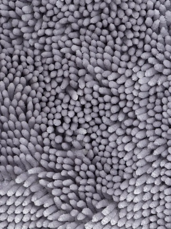 Кілемше, 50х80 см, сырғанауға қарсы, полиэстер, ашық сұр, Fluff, image-2