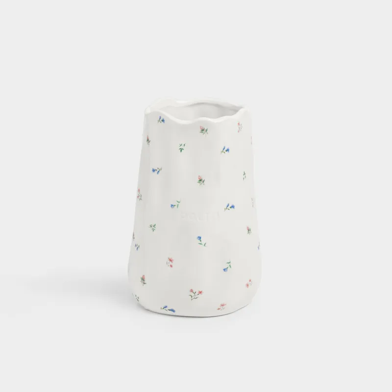 Гүл вазасы, 19 см, керамика, сүт түстес, Нәзік гүлдер, El flora