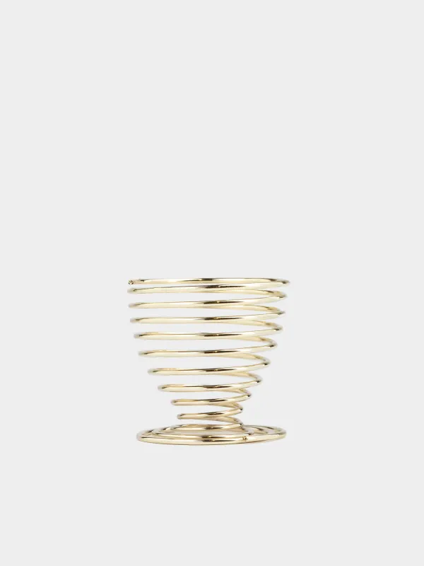 Жұмыртқа ұстағыш, 5 см, болат, алтын, Құйын, twist gold, image-2