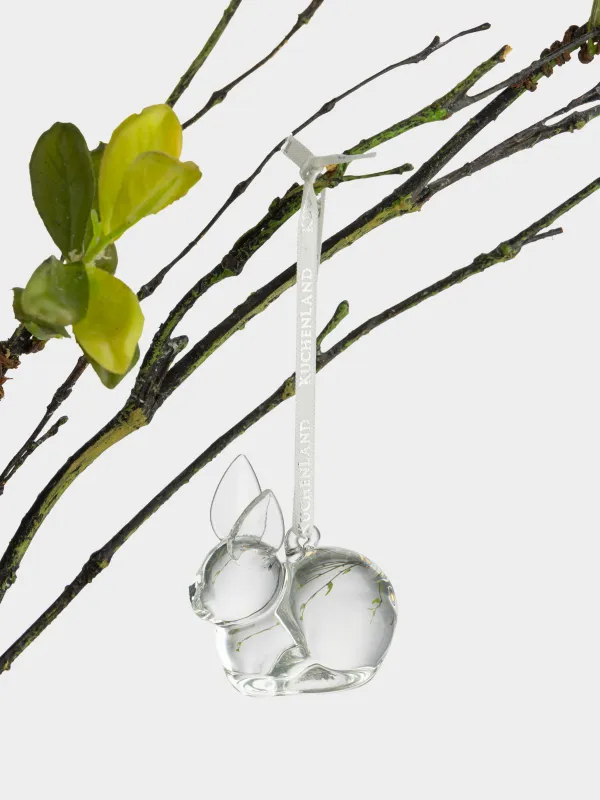 Сәндік салпыншақ, 6 см, шыны, Қоян, Tradition Easter, image-3