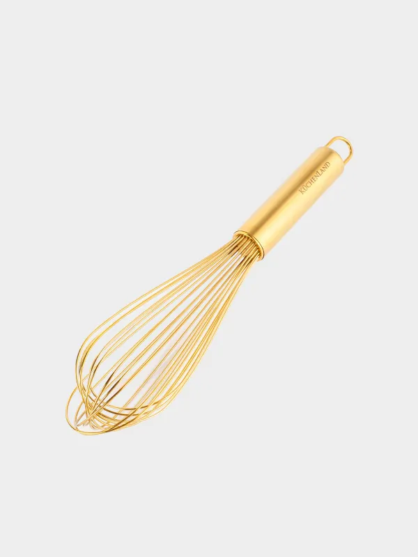 Венчик, 29 см, сталь, золотистый, Device gold, image-1