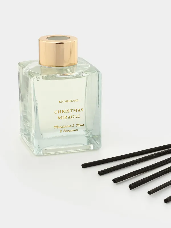 Ароматический диффузор, 90 мл, Mandarine & Clove & Cinnamon, Christmas miracle, image-2
