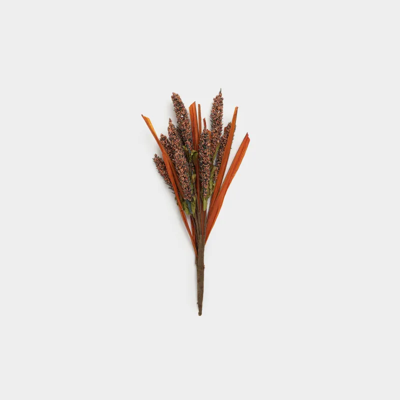 Ветка декоративная, 25 см, Коричневое сорго, Meadow decor