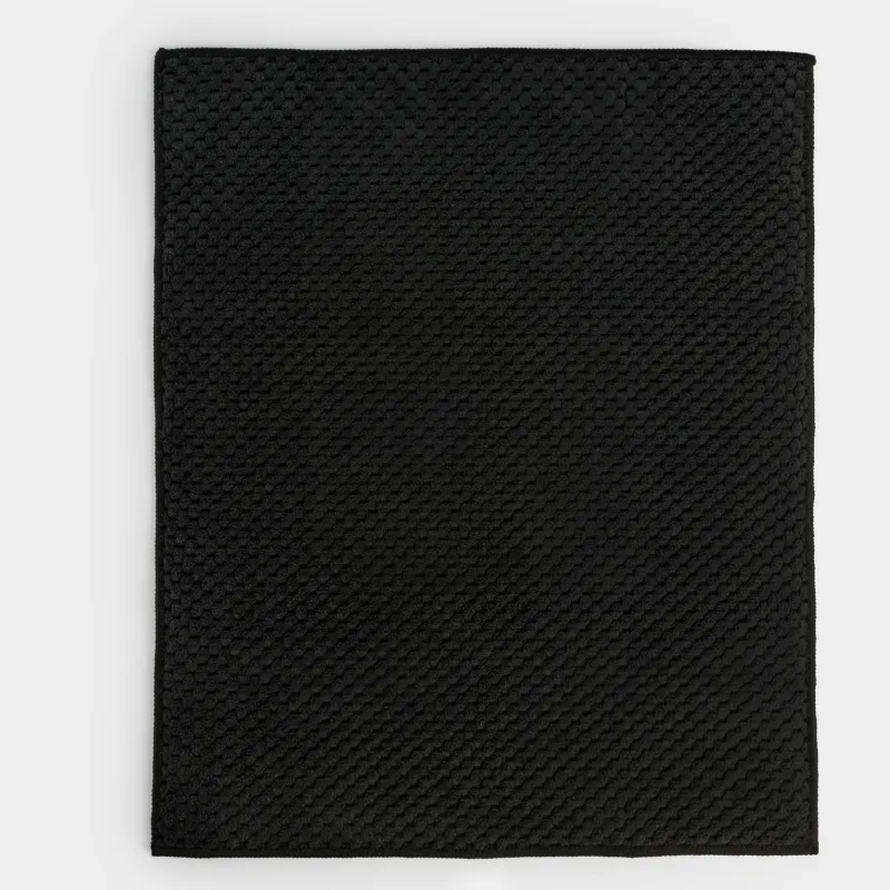 Ыдыстарды кептіруге арналған төсеніш, 30х38 см, микрофибра, қара, Black clean
