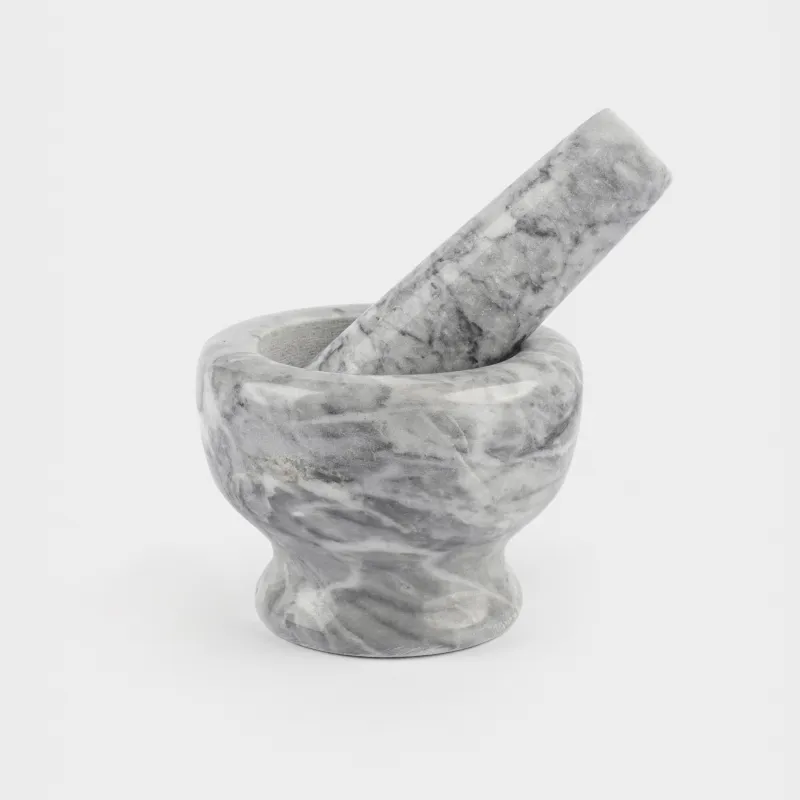 Дәмдеуіш ерітіндісі, 8 см, пестильмен, мәрмәр, сұр, Marble