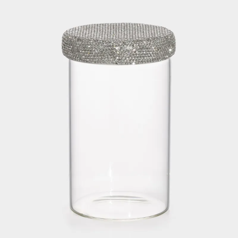 Сақтау ыдысы, 9х17 см, 850 мл, шыны Б/страздар, Crystal decor