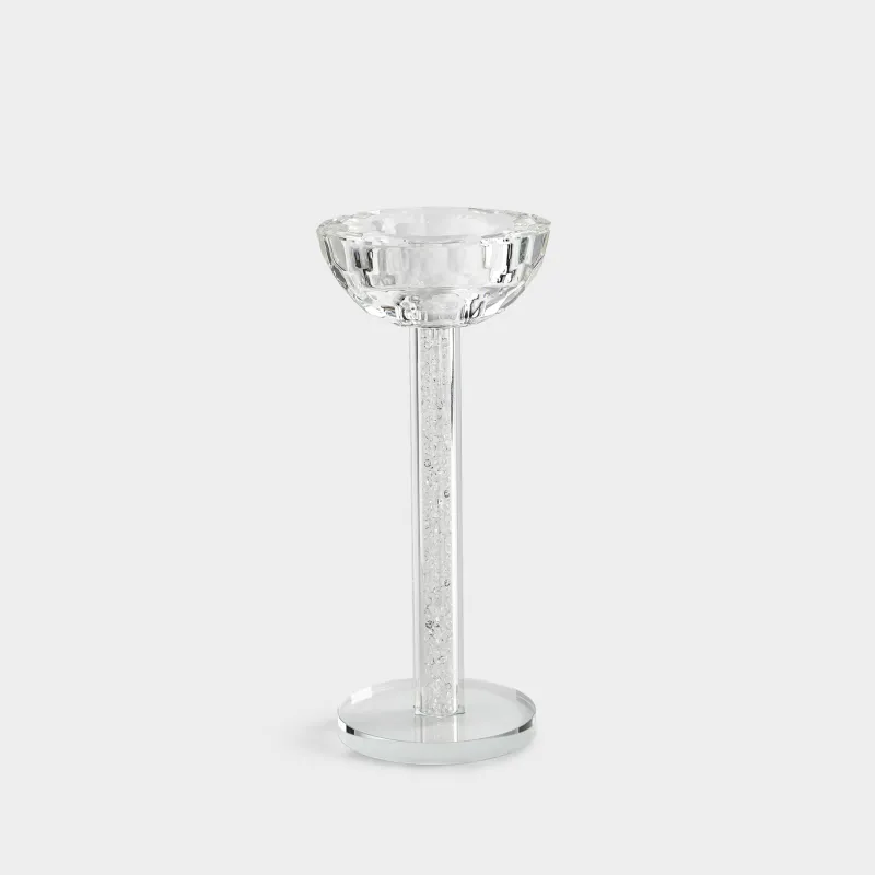 Подсвечник, 18 см, для чайной/тонкой свечи, Кристалл, Crystal