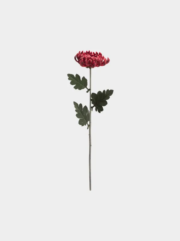Цветок искусственный, 73 см, пластик/полиэстер, Красная хризантема, Flower garden, image-0