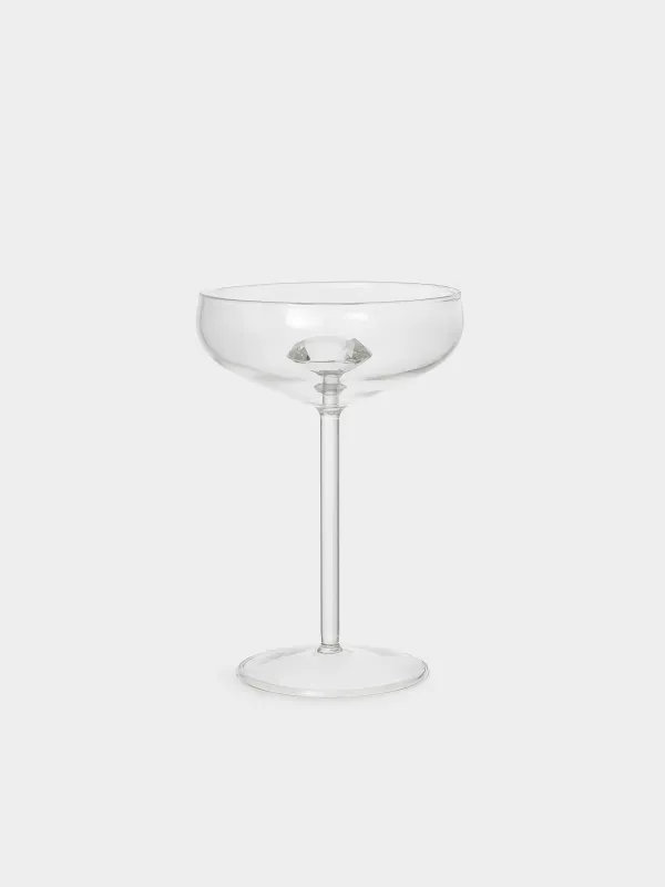Шампанға арналған стақан, 220 мл, шыны Б, Кристалл, Crystal shape, image-0