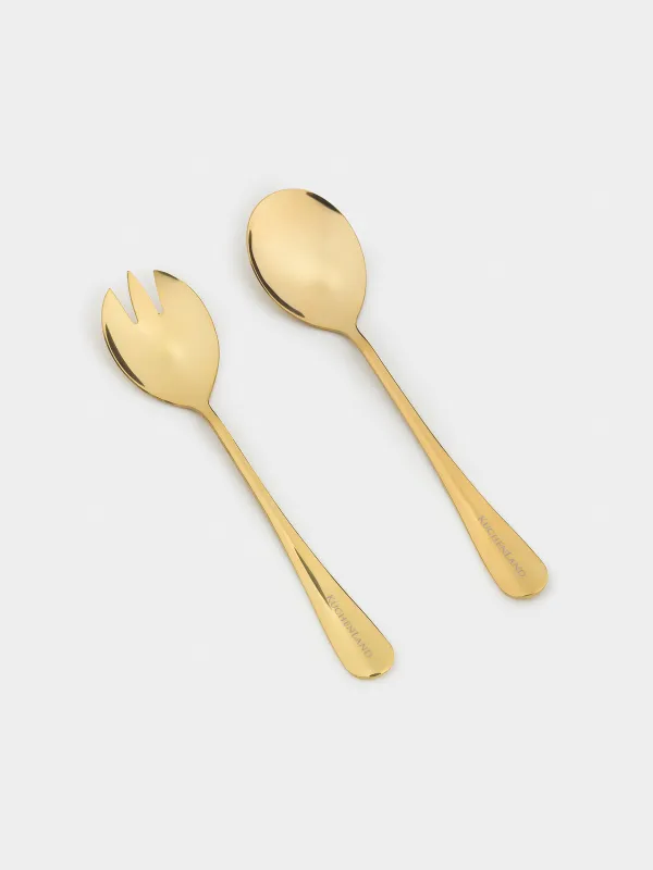 Приборы для сервировки салата, Classic gold, image-1