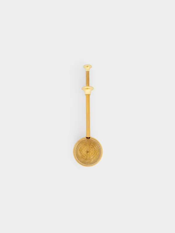 Сито для заваривания чая, 17 см, сталь, золотистое, Шар, Classic gold, image-0