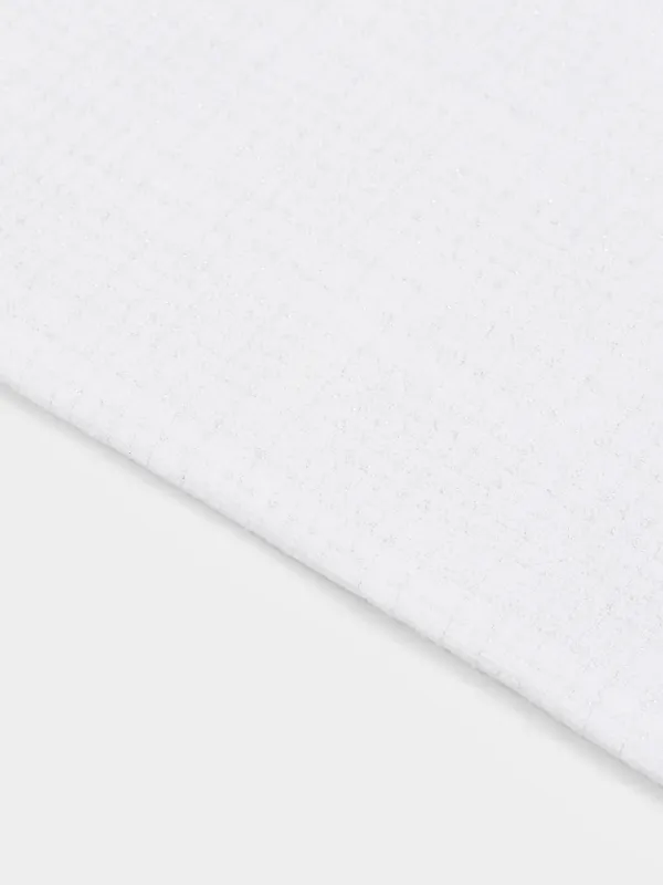 Асүйлік сүлгі, 40х60 см, мақта, ақшыл сұр, Тор, Cage pattern, image-1