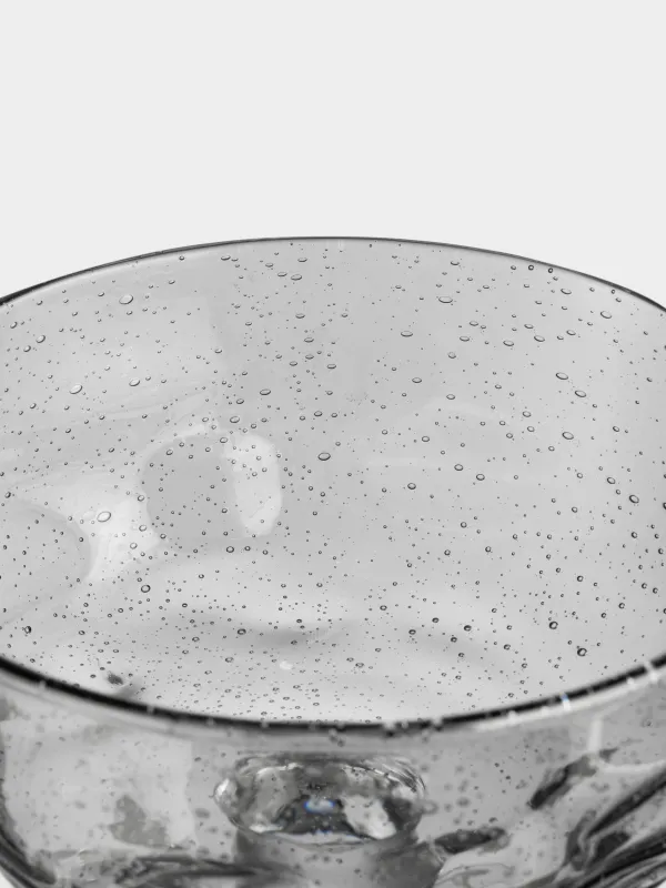 Креманка, 9 см, 340 мл, стекло, серая, Drip, image-4