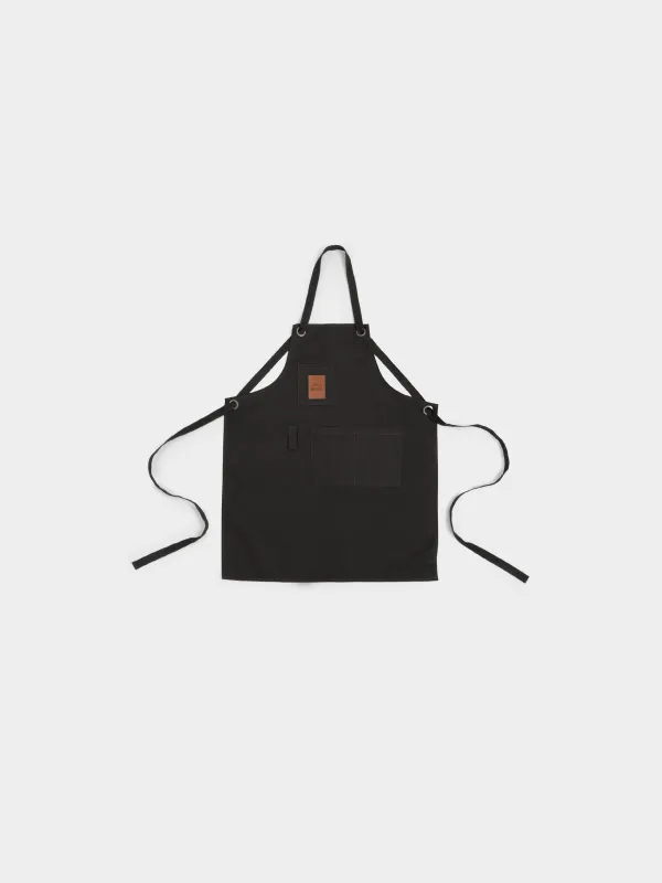 Фартук, 70х85 см, хлопок/искусственная кожа, коричневый, Grill master, Apron, image-0