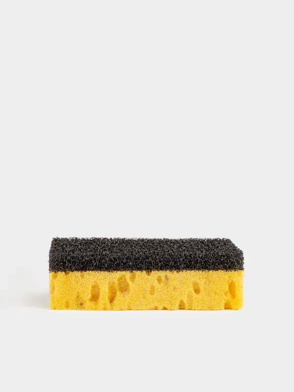 Губка для мытья посуды, 3 шт, Black clean, image-2