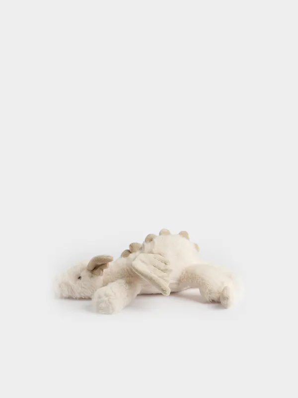 Игрушка, 33 см, мягкая, полиэстер, молочно-бежевая, Дракон, Dragon toy, image-1