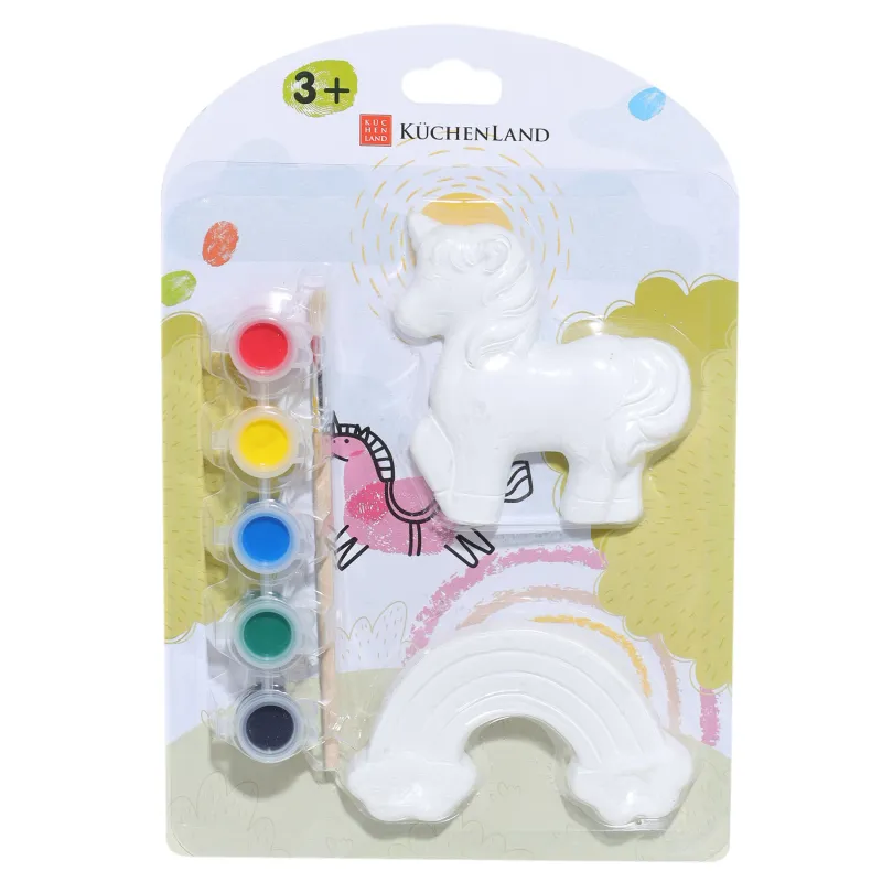 Набор для творчества, 2 пр, роспись, гипс, Единорог и радуга, Unicorn, image-3
