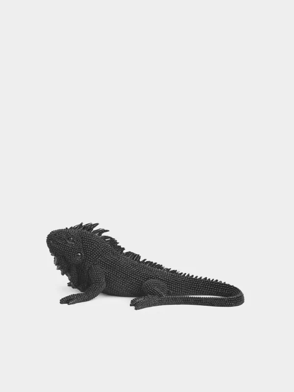 Мүсінше, 20х12 см, полирезин, қара, Игуана, Iguana, image-2