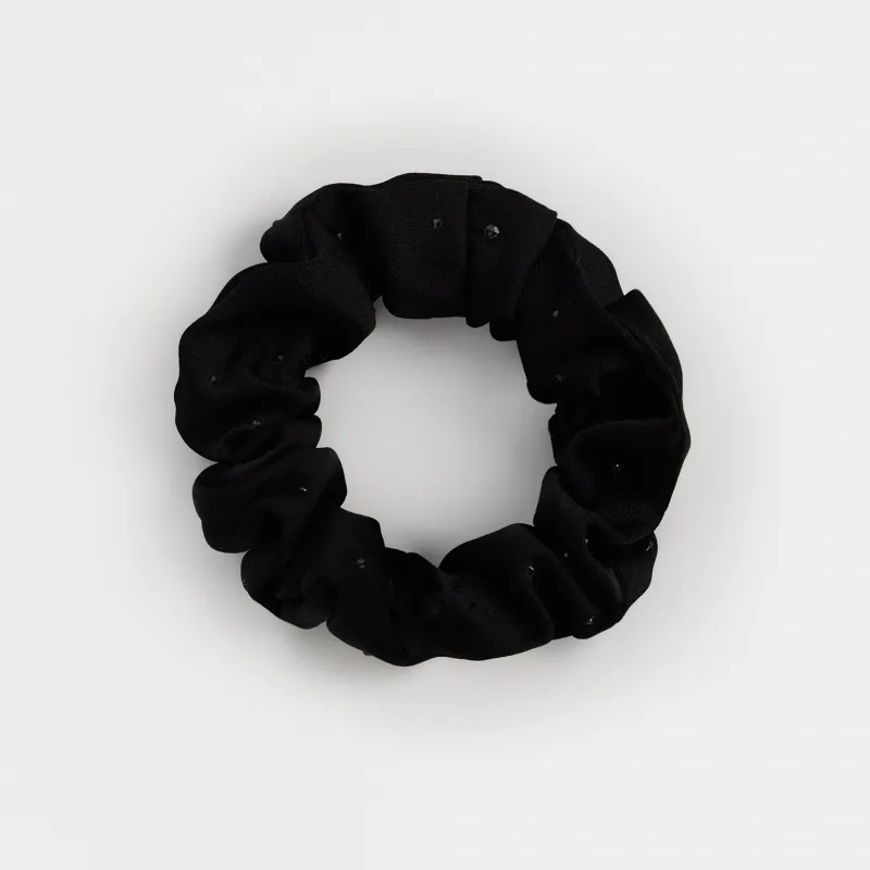 Шаш резеңкесі, 8 см, страздары бар, полиэстер, қара, Silk