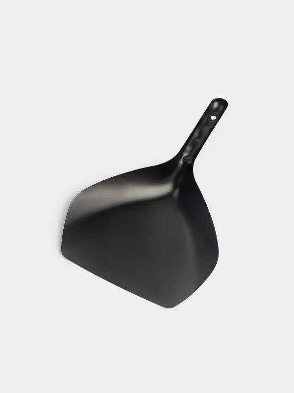 Щетка для мусора, с совком, 33 см, пластик/бамбук/сталь, черная, Black clean, image-5