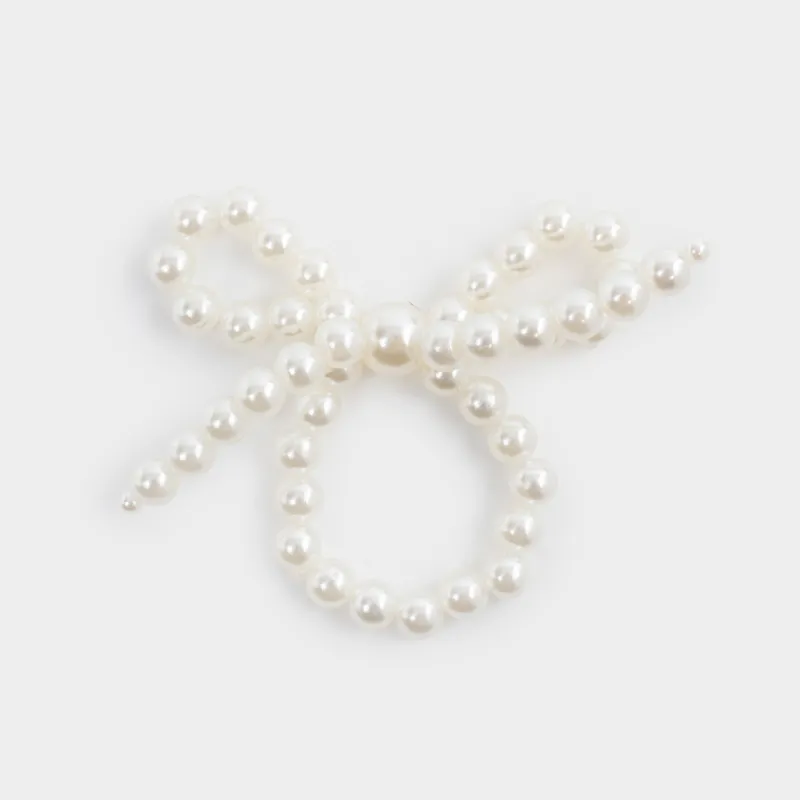 Майлық сақинасы, 6 см, пластик, ақ, Інжу бантигі, Pearl Antarctica