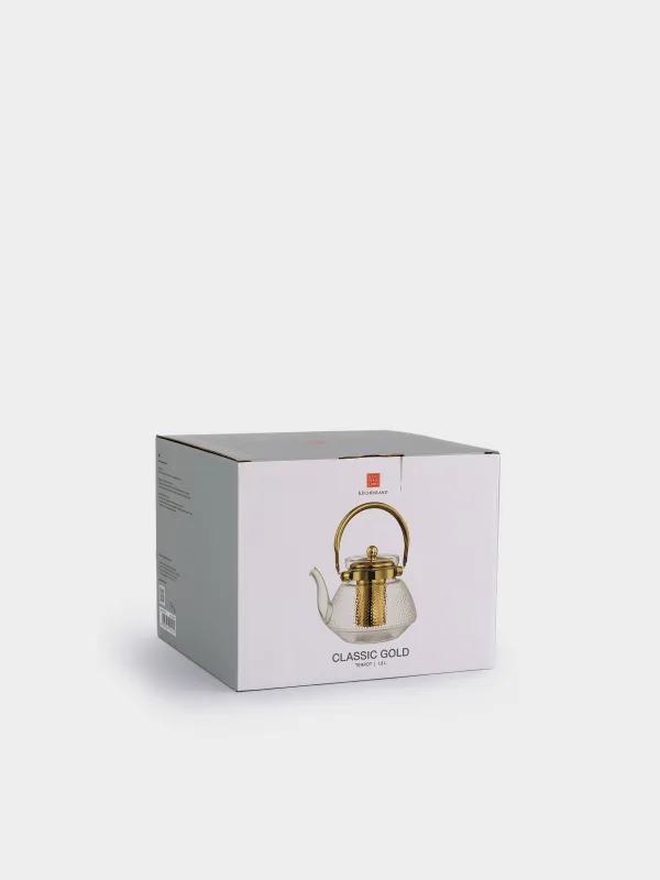 Чайник заварочный, 1,3 л, Classic gold, image-5