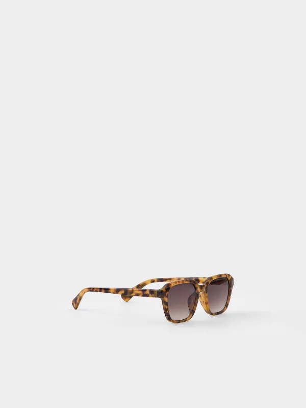 Очки солнцезащитные, пластик, прямоугольные, черепаховые, Eyewear, image-1