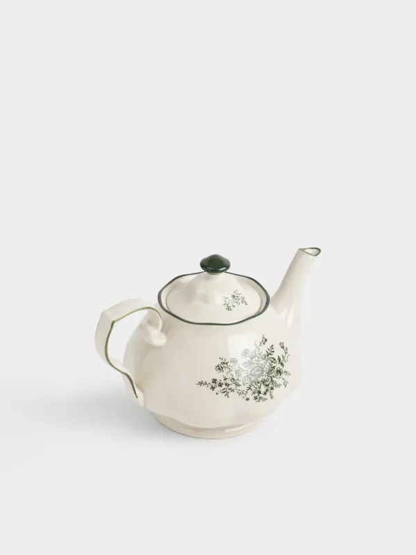 Чайник заварочный, 1,4 л, Зеленые цветы, Green lace, image-1