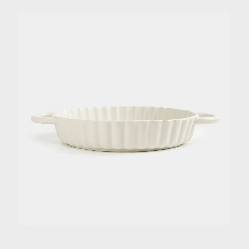 Пісіруге арналған ыдыс, 22 см, керамика, дөңгелек, сүт түстес, Cakes ivory