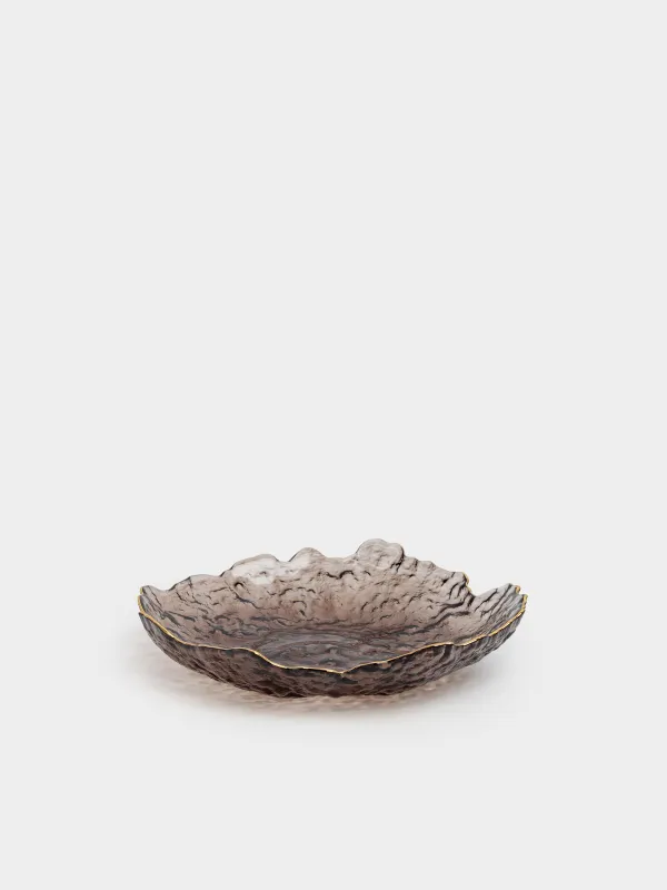 Блюдо, 25х3 см, с золотистым кантом, Nautilus color, image-0
