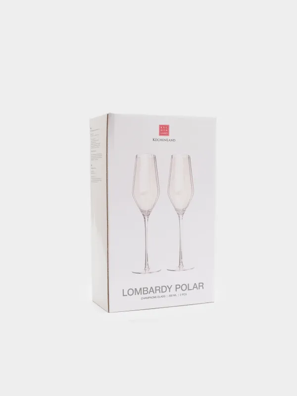 Бокал для шампанского, 2 шт, с перламутром, Lombardy R polar, image-3