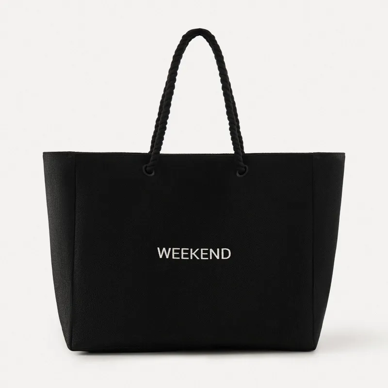 Сумка женская, 44х35 см, полиэстер, черная, Weekend, Coast