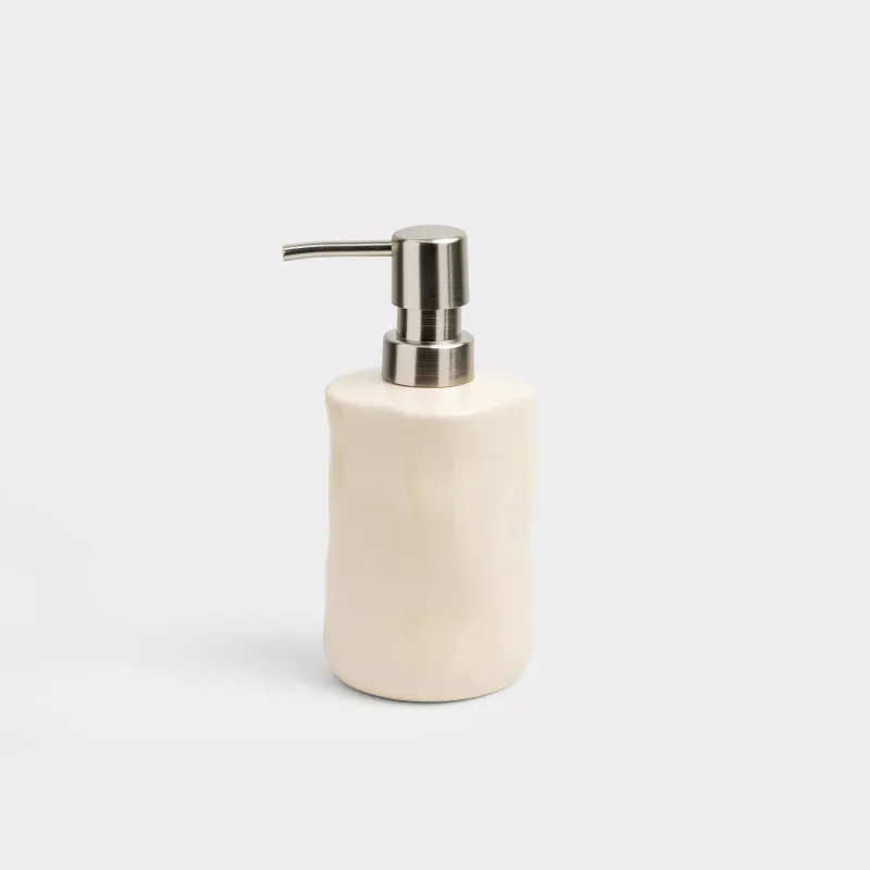 Сұйық сабын диспенсері, 300 мл, фарфор/пластик, сүт түстес, Kaolin